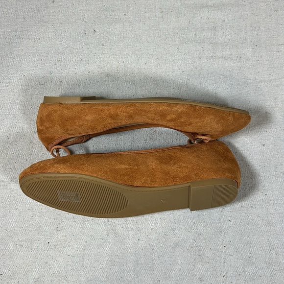 NWOB Musshoe Faux Suede Flats, Cognac Brown, Women’s Size 8 - Picture 6 of 10
